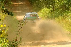 Seamus Burke / Gary McElhinney Ford Escort Mk II on SS2, Thorpe Tower I.