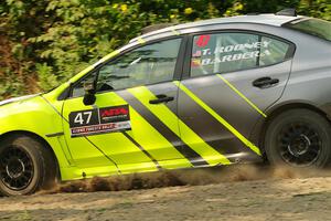 Tim Rooney / Claudia Barbera-Pullen Subaru WRX STi on SS2, Thorpe Tower I.