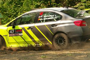 Tim Rooney / Claudia Barbera-Pullen Subaru WRX STi on SS2, Thorpe Tower I.