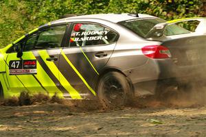 Tim Rooney / Claudia Barbera-Pullen Subaru WRX STi on SS2, Thorpe Tower I.