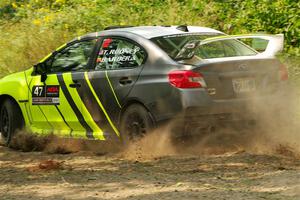 Tim Rooney / Claudia Barbera-Pullen Subaru WRX STi on SS2, Thorpe Tower I.