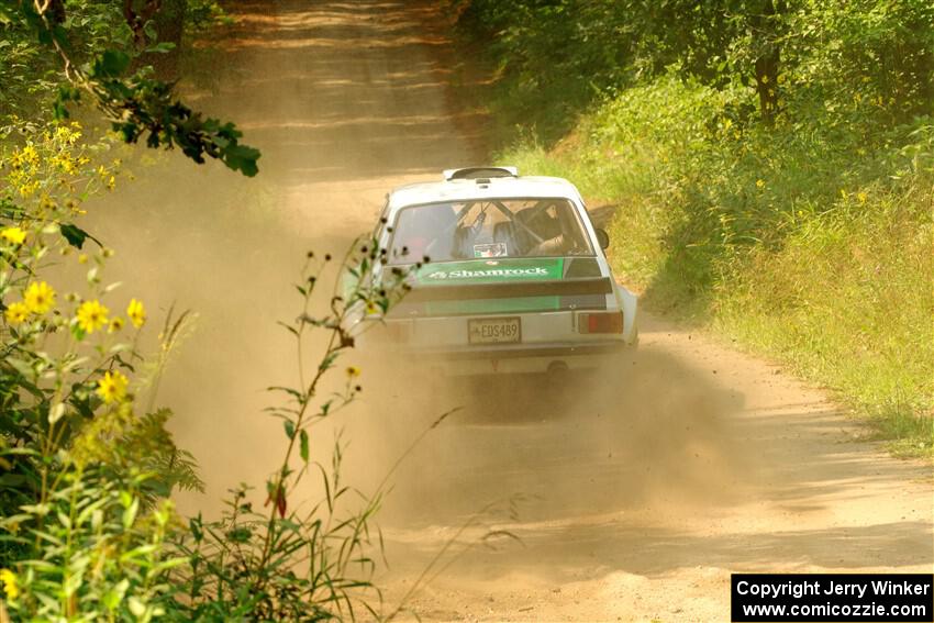 Seamus Burke / Gary McElhinney Ford Escort Mk II on SS2, Thorpe Tower I.