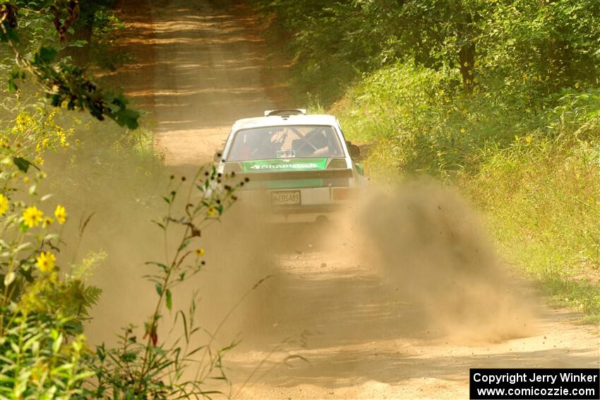 Seamus Burke / Gary McElhinney Ford Escort Mk II on SS2, Thorpe Tower I.