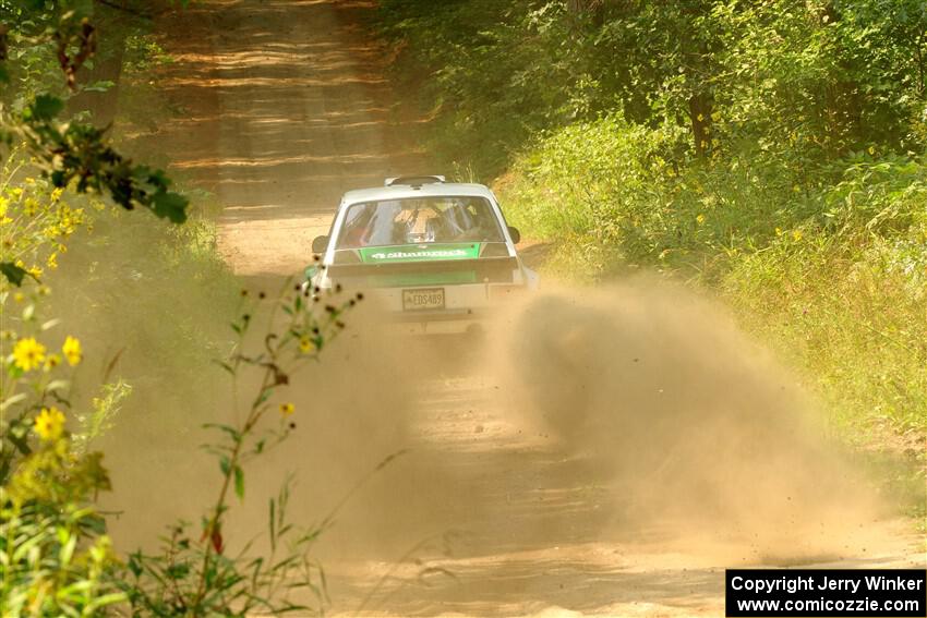 Seamus Burke / Gary McElhinney Ford Escort Mk II on SS2, Thorpe Tower I.