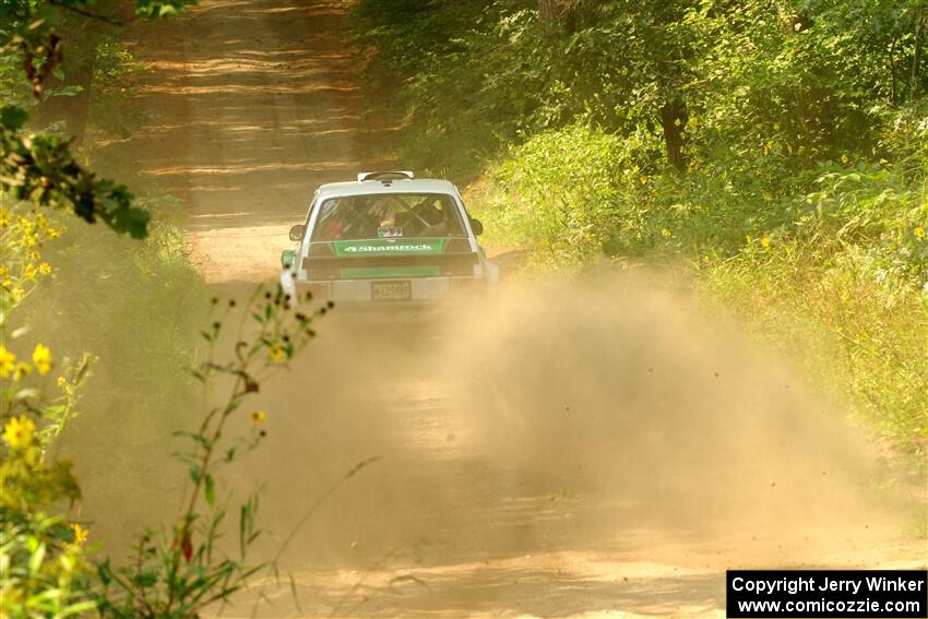 Seamus Burke / Gary McElhinney Ford Escort Mk II on SS2, Thorpe Tower I.