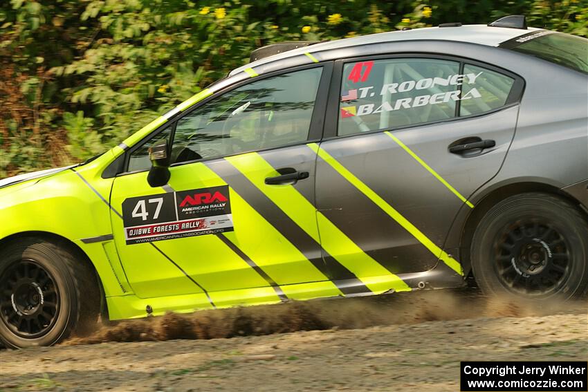 Tim Rooney / Claudia Barbera-Pullen Subaru WRX STi on SS2, Thorpe Tower I.