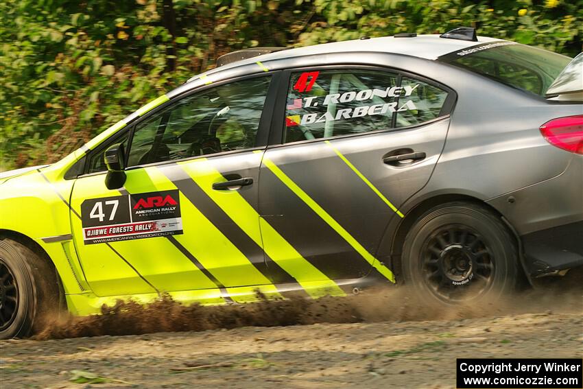 Tim Rooney / Claudia Barbera-Pullen Subaru WRX STi on SS2, Thorpe Tower I.