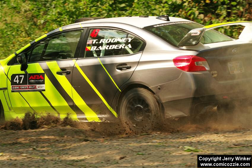 Tim Rooney / Claudia Barbera-Pullen Subaru WRX STi on SS2, Thorpe Tower I.