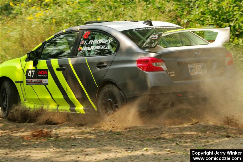 Tim Rooney / Claudia Barbera-Pullen Subaru WRX STi on SS2, Thorpe Tower I.