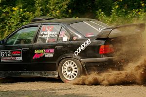 Matt Nykanen / Lars Anderson BMW 328i on SS2, Thorpe Tower I.