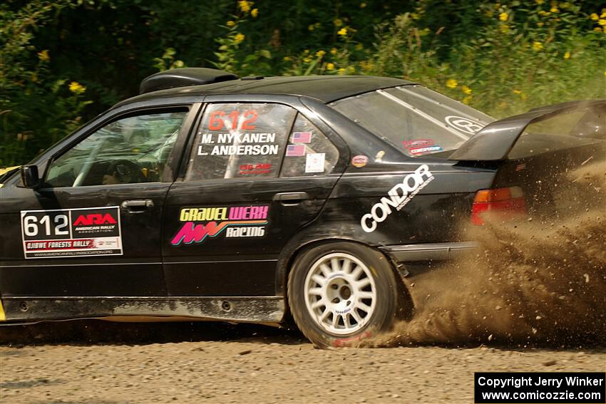 Matt Nykanen / Lars Anderson BMW 328i on SS2, Thorpe Tower I.