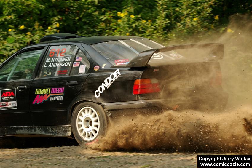 Matt Nykanen / Lars Anderson BMW 328i on SS2, Thorpe Tower I.