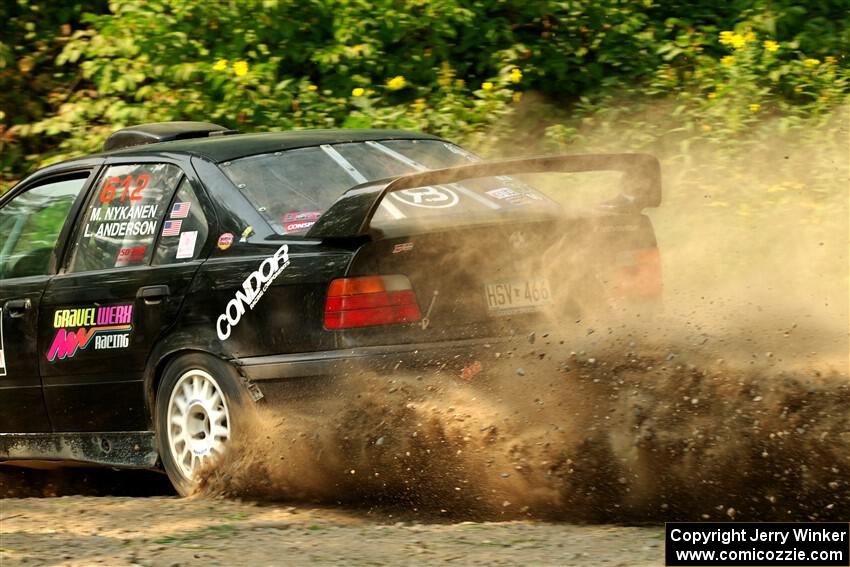 Matt Nykanen / Lars Anderson BMW 328i on SS2, Thorpe Tower I.