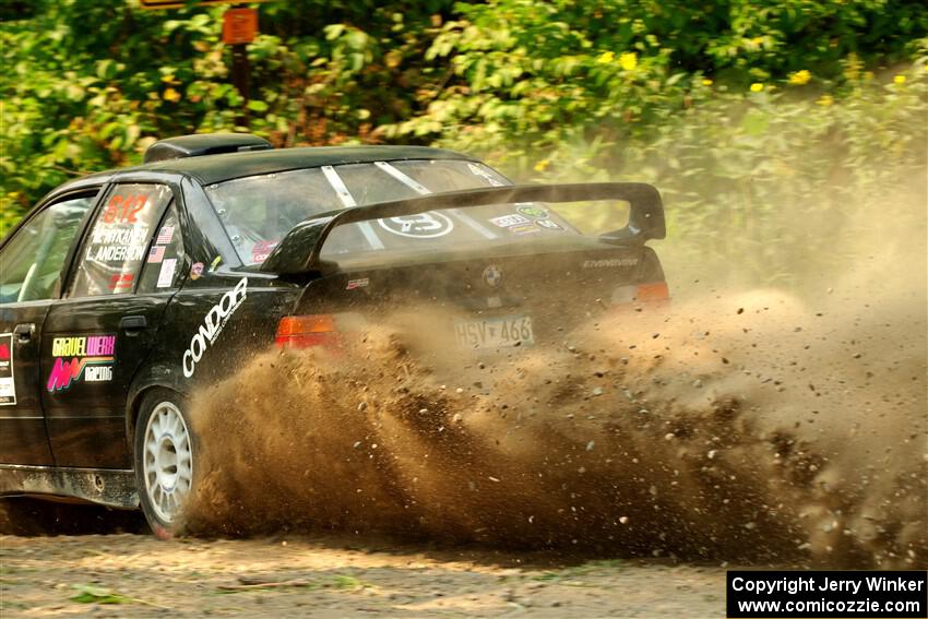 Matt Nykanen / Lars Anderson BMW 328i on SS2, Thorpe Tower I.