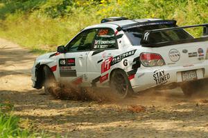 Scott Crouch / Ryan Scott Subaru WRX on SS2, Thorpe Tower I.