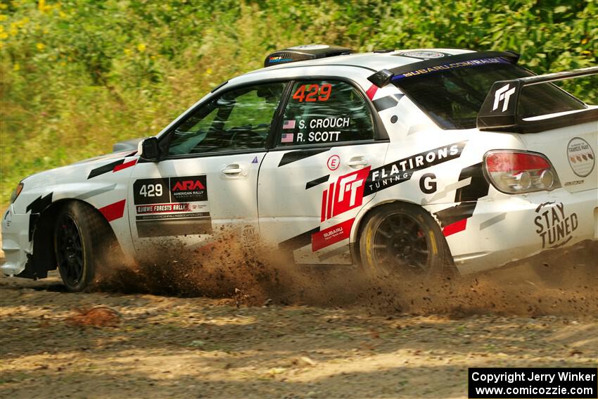 Scott Crouch / Ryan Scott Subaru WRX on SS2, Thorpe Tower I.