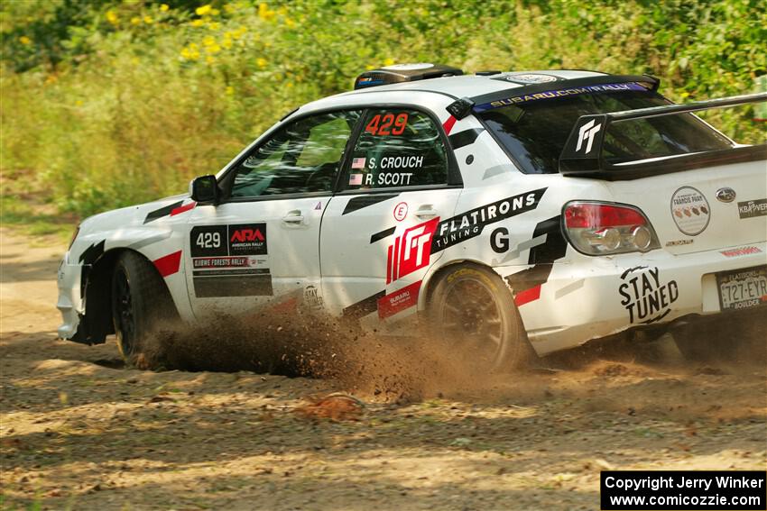 Scott Crouch / Ryan Scott Subaru WRX on SS2, Thorpe Tower I.