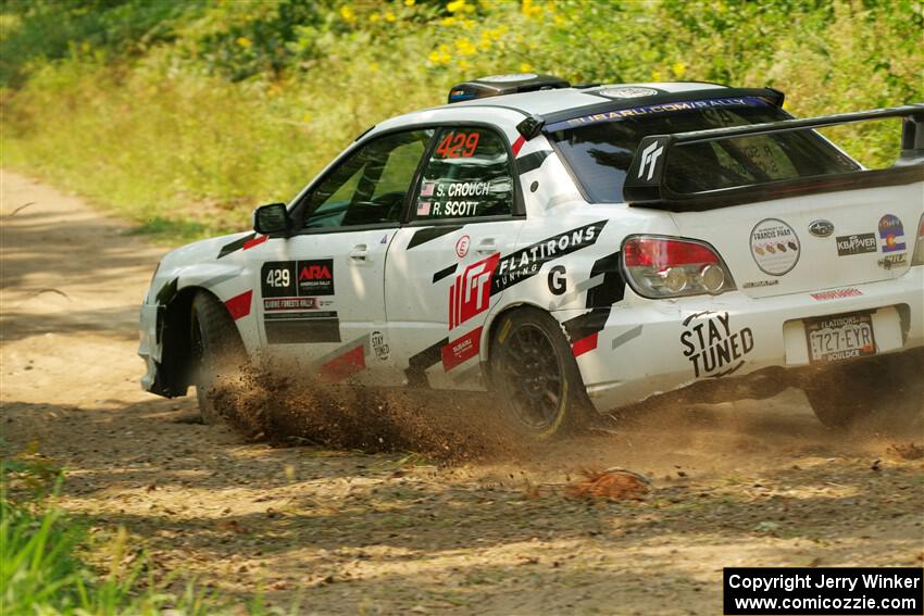 Scott Crouch / Ryan Scott Subaru WRX on SS2, Thorpe Tower I.