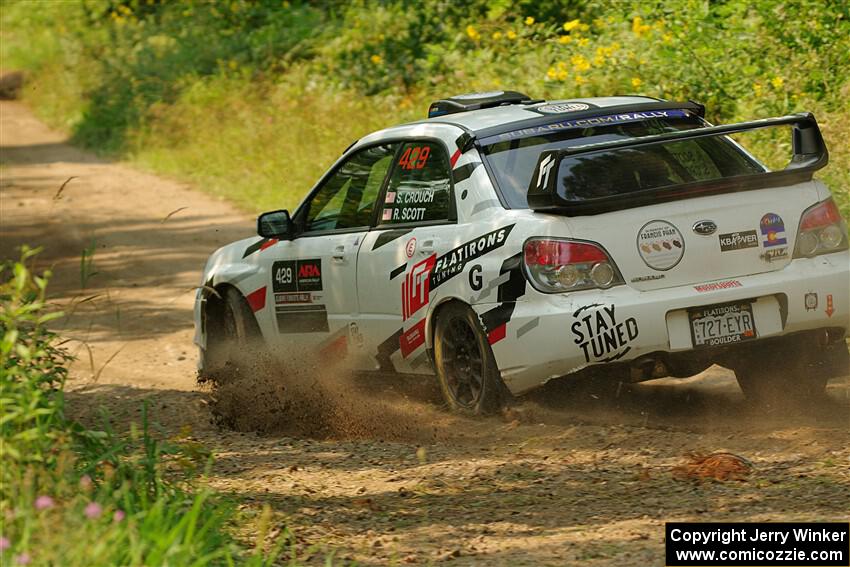 Scott Crouch / Ryan Scott Subaru WRX on SS2, Thorpe Tower I.