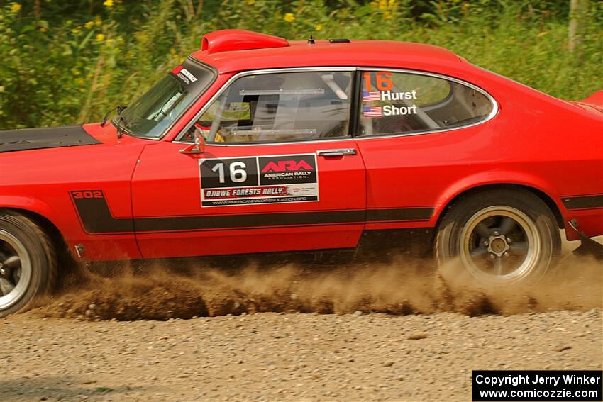 Mike Hurst / Randall Short Ford Capri on SS2, Thorpe Tower I.