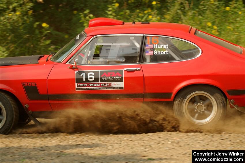 Mike Hurst / Randall Short Ford Capri on SS2, Thorpe Tower I.