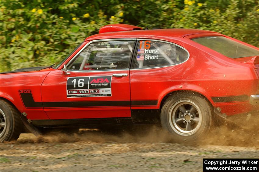 Mike Hurst / Randall Short Ford Capri on SS2, Thorpe Tower I.