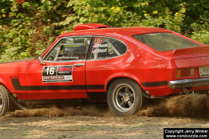 Mike Hurst / Randall Short Ford Capri on SS2, Thorpe Tower I.