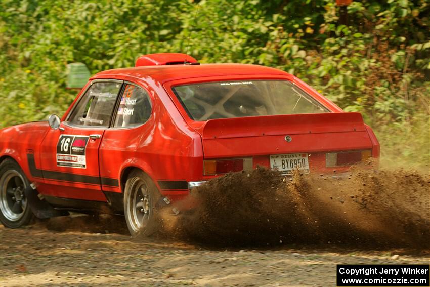 Mike Hurst / Randall Short Ford Capri on SS2, Thorpe Tower I.