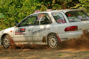 Aidan Hicks / John Hicks Subaru Impreza Wagon on SS2, Thorpe Tower I.