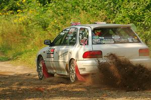 Aidan Hicks / John Hicks Subaru Impreza Wagon on SS2, Thorpe Tower I.