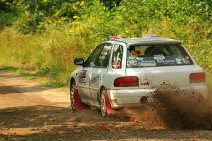 Aidan Hicks / John Hicks Subaru Impreza Wagon on SS2, Thorpe Tower I.