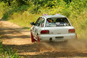 Aidan Hicks / John Hicks Subaru Impreza Wagon on SS2, Thorpe Tower I.