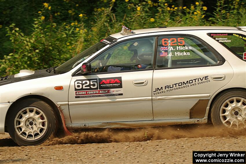 Aidan Hicks / John Hicks Subaru Impreza Wagon on SS2, Thorpe Tower I.