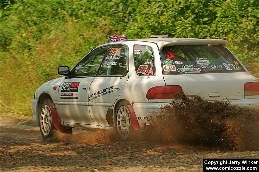 Aidan Hicks / John Hicks Subaru Impreza Wagon on SS2, Thorpe Tower I.