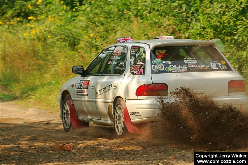 Aidan Hicks / John Hicks Subaru Impreza Wagon on SS2, Thorpe Tower I.