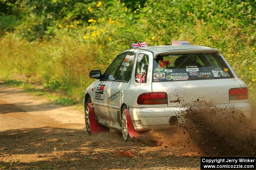 Aidan Hicks / John Hicks Subaru Impreza Wagon on SS2, Thorpe Tower I.