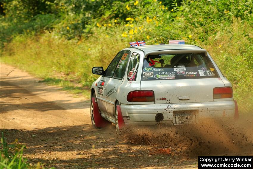 Aidan Hicks / John Hicks Subaru Impreza Wagon on SS2, Thorpe Tower I.