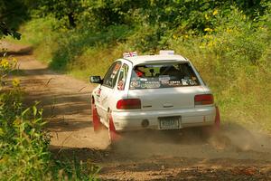 Aidan Hicks / John Hicks Subaru Impreza Wagon on SS2, Thorpe Tower I.