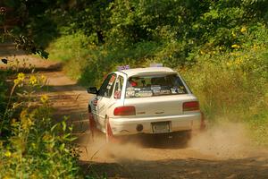 Aidan Hicks / John Hicks Subaru Impreza Wagon on SS2, Thorpe Tower I.