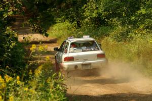 Aidan Hicks / John Hicks Subaru Impreza Wagon on SS2, Thorpe Tower I.