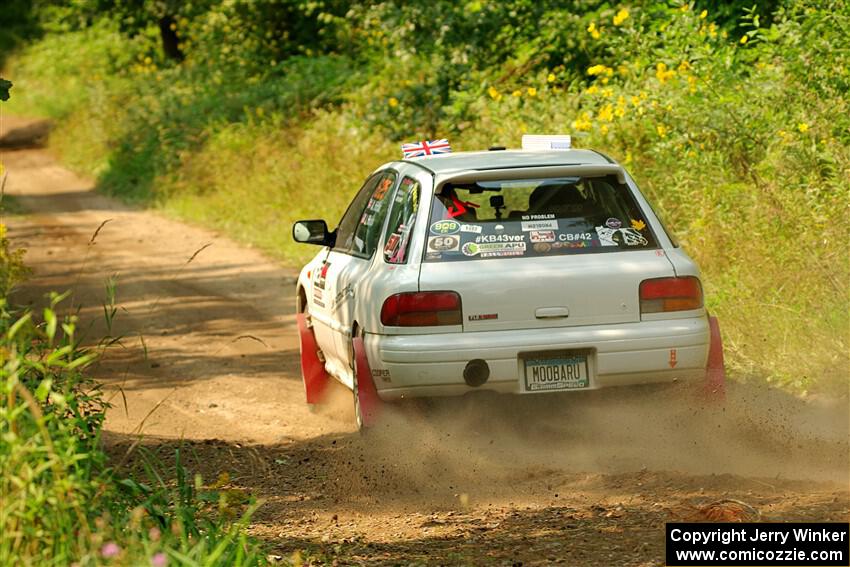 Aidan Hicks / John Hicks Subaru Impreza Wagon on SS2, Thorpe Tower I.