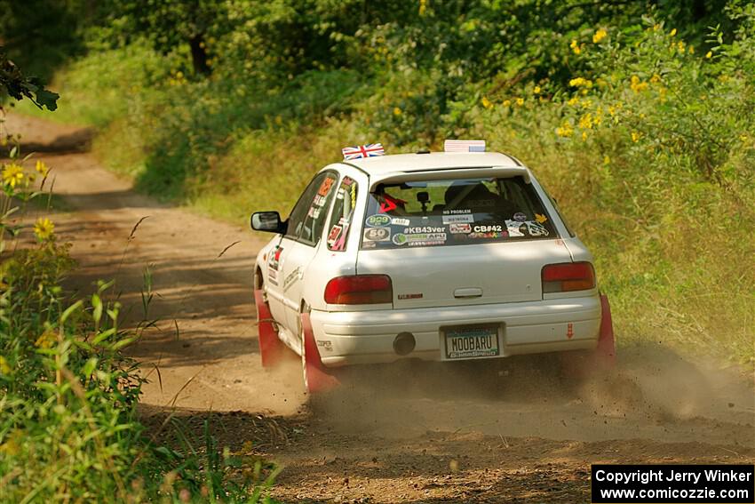 Aidan Hicks / John Hicks Subaru Impreza Wagon on SS2, Thorpe Tower I.