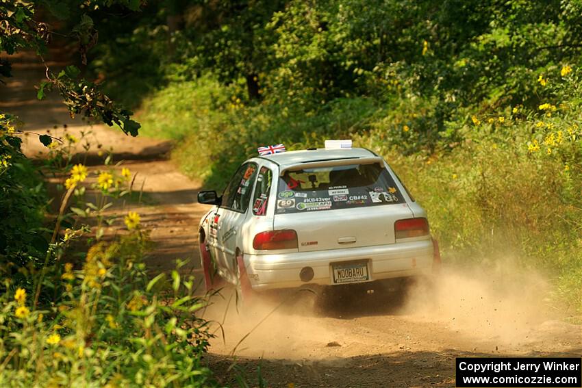 Aidan Hicks / John Hicks Subaru Impreza Wagon on SS2, Thorpe Tower I.