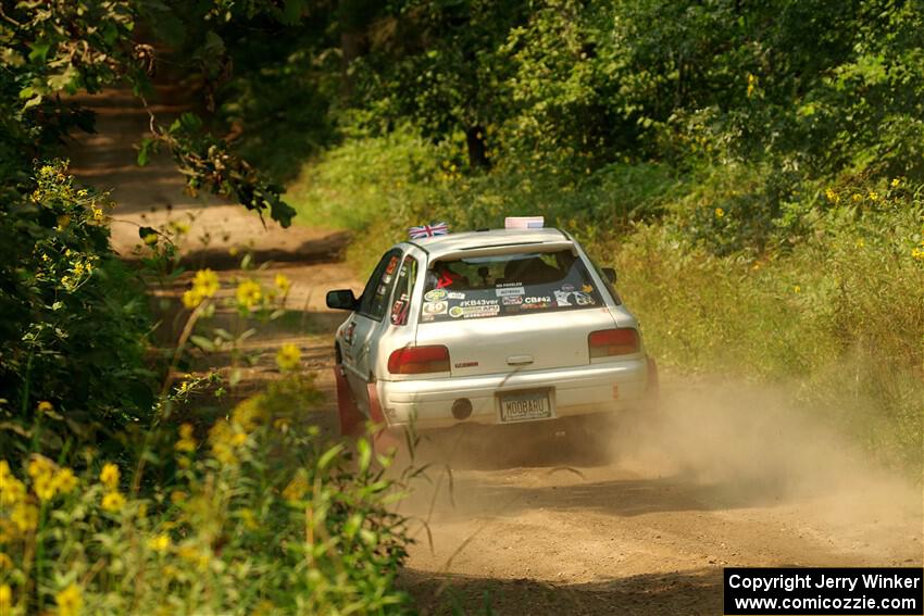 Aidan Hicks / John Hicks Subaru Impreza Wagon on SS2, Thorpe Tower I.