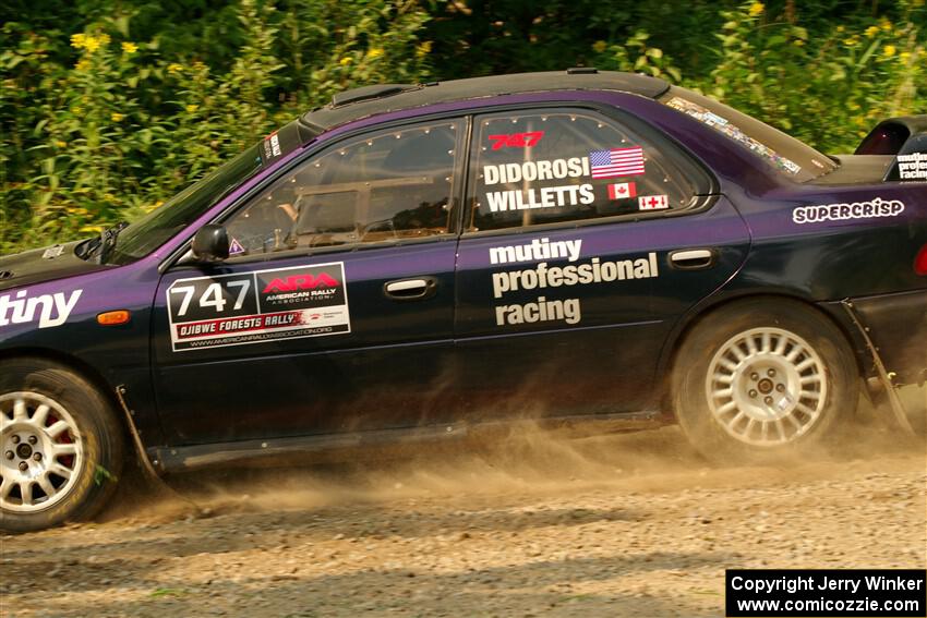 Andy Didorosi / Jamie Willetts Subaru Impreza on SS2, Thorpe Tower I.