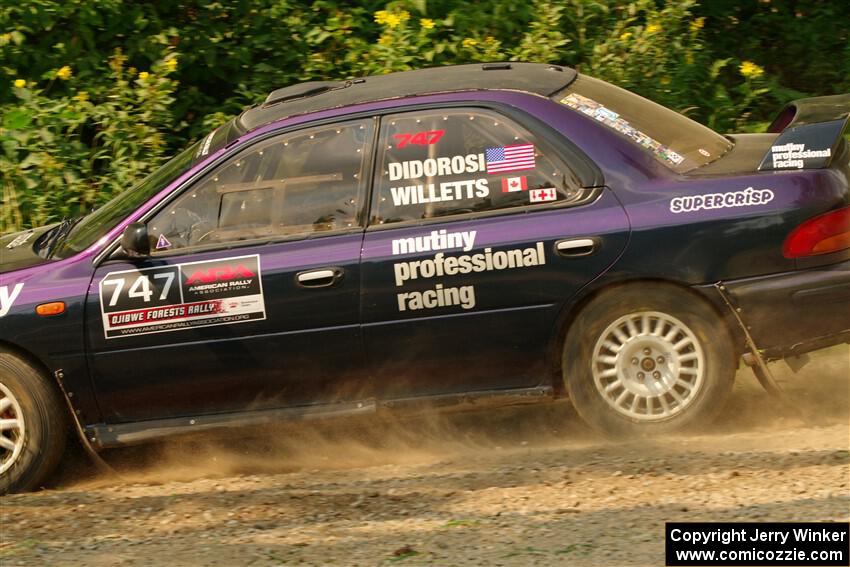 Andy Didorosi / Jamie Willetts Subaru Impreza on SS2, Thorpe Tower I.