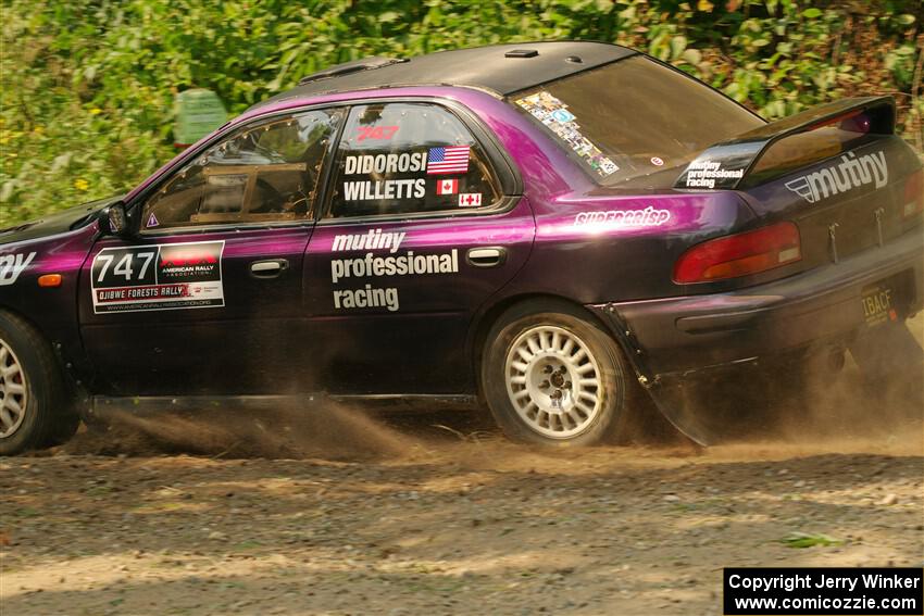 Andy Didorosi / Jamie Willetts Subaru Impreza on SS2, Thorpe Tower I.