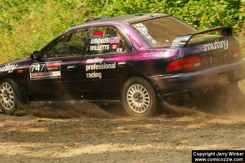 Andy Didorosi / Jamie Willetts Subaru Impreza on SS2, Thorpe Tower I.