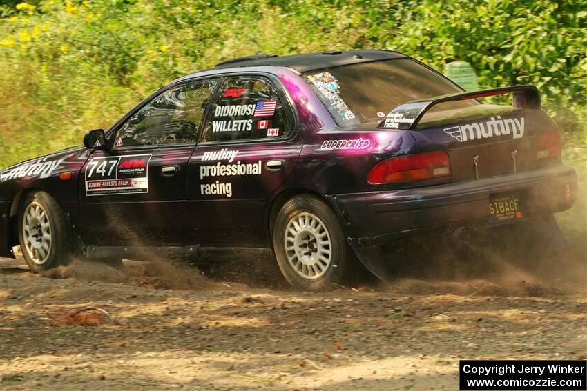 Andy Didorosi / Jamie Willetts Subaru Impreza on SS2, Thorpe Tower I.