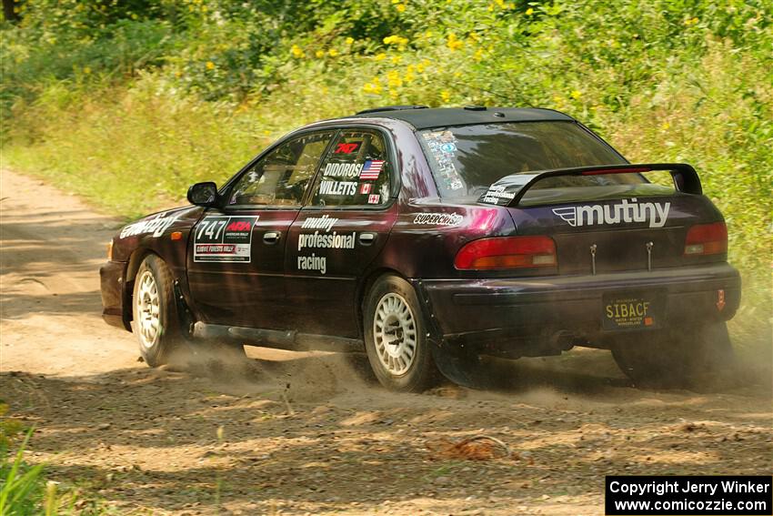 Andy Didorosi / Jamie Willetts Subaru Impreza on SS2, Thorpe Tower I.